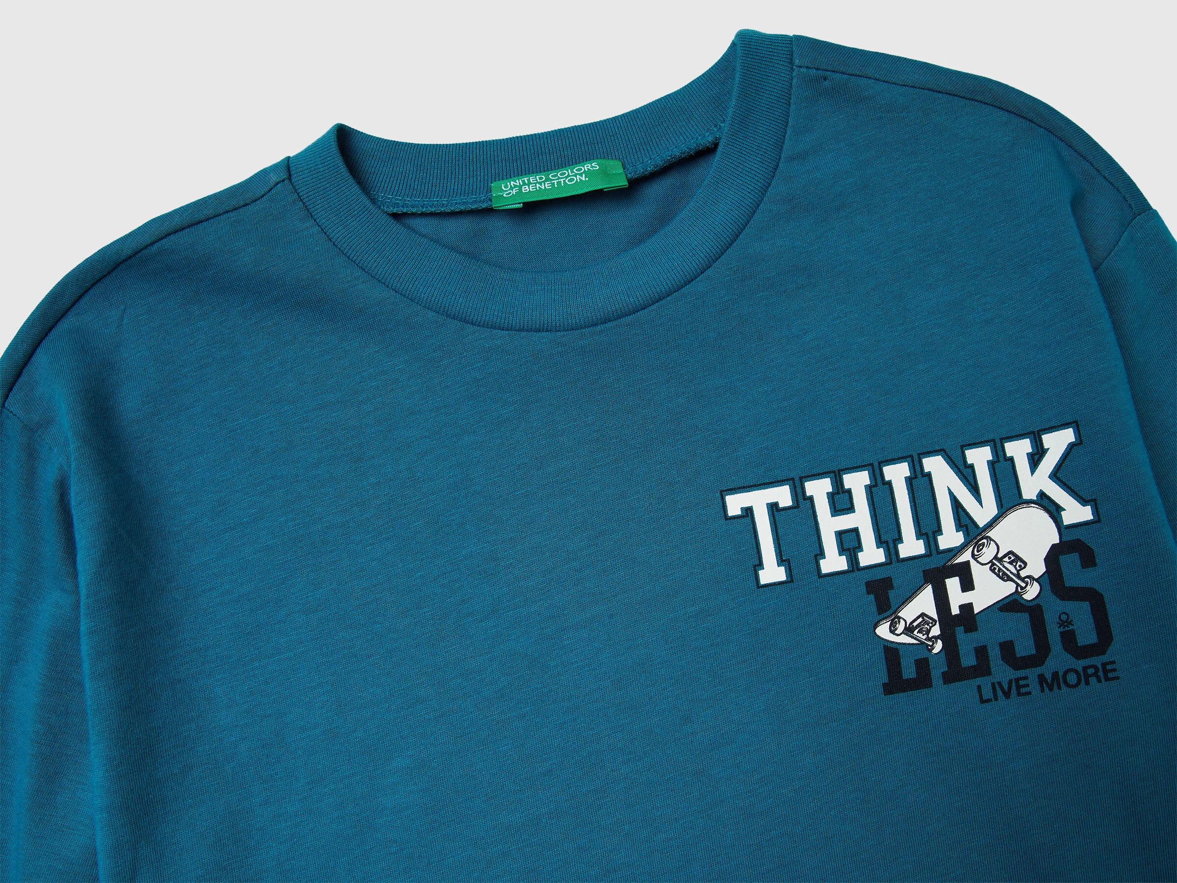 United Colors Of Benetton / Лонгслив с принтом для мальчика - фото 3