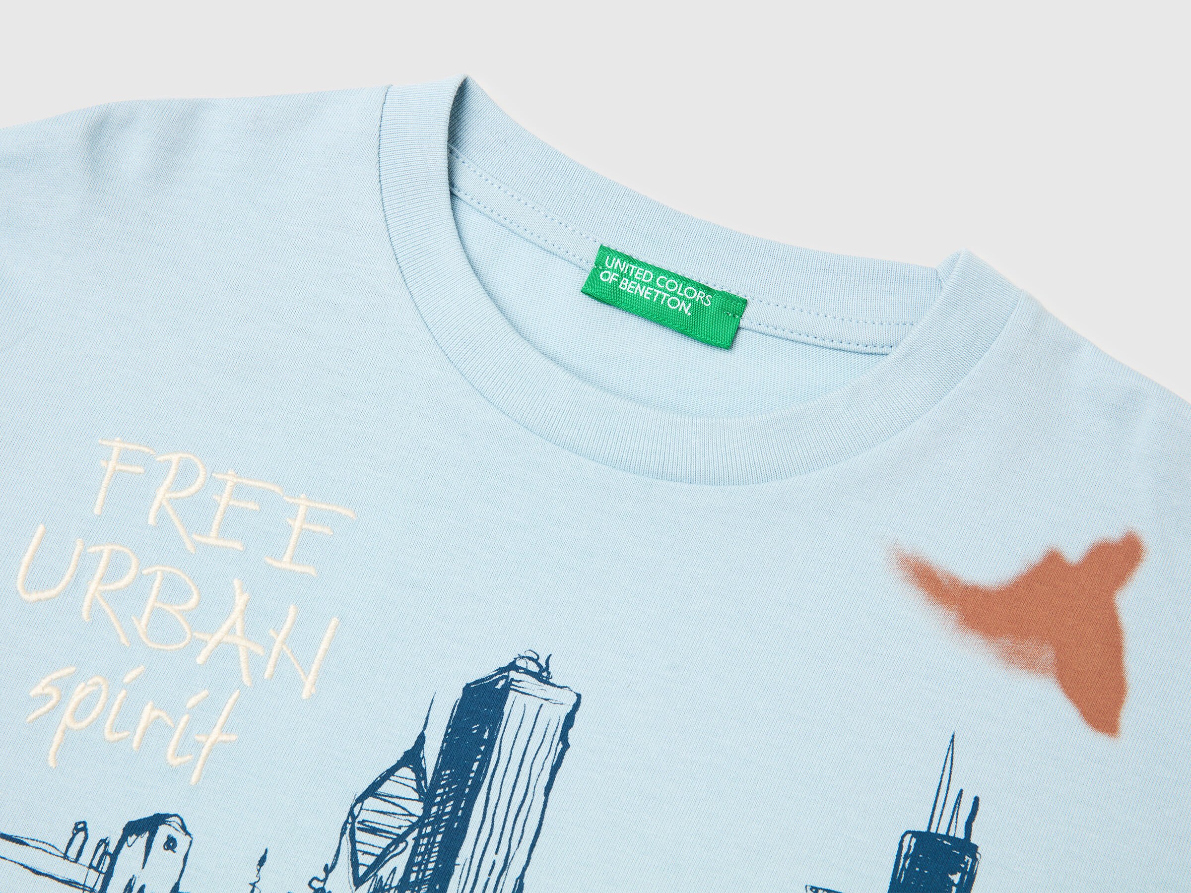 United Colors Of Benetton / Лонгслив с принтом для мальчика - фото 3