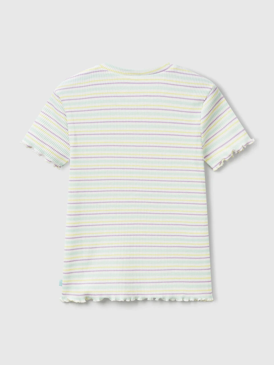 United Colors Of Benetton / Футболка в рубчик для девочки - фото 2