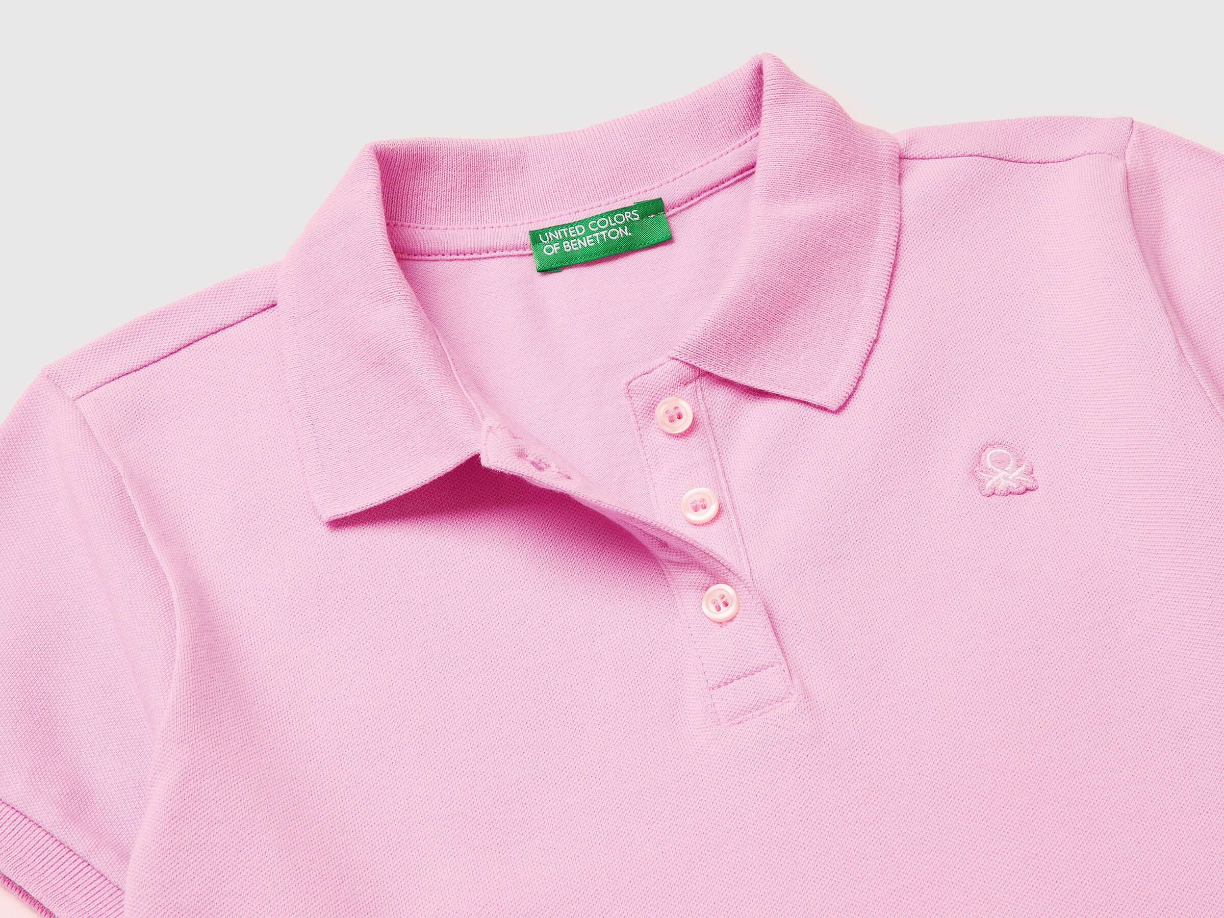 United Colors Of Benetton / Поло из ткани пике с коротким рукавом для девочки