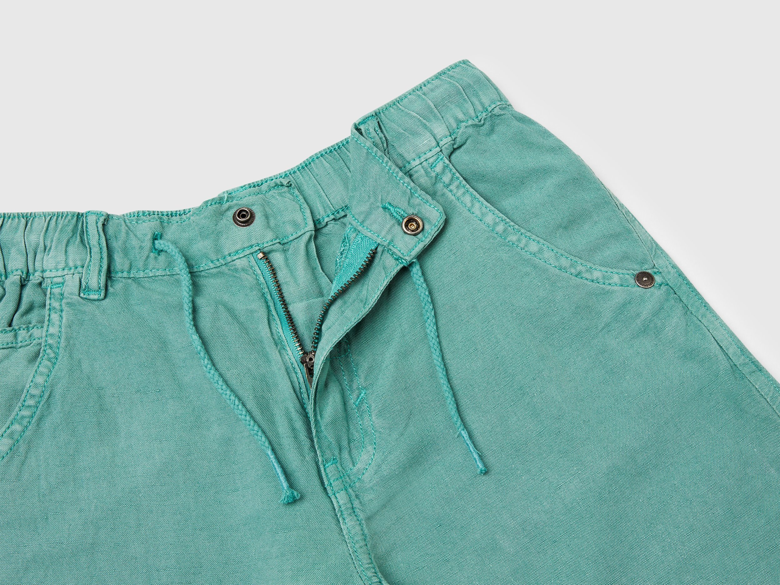 United Colors Of Benetton / Шорты-бермуды льняные для мальчика