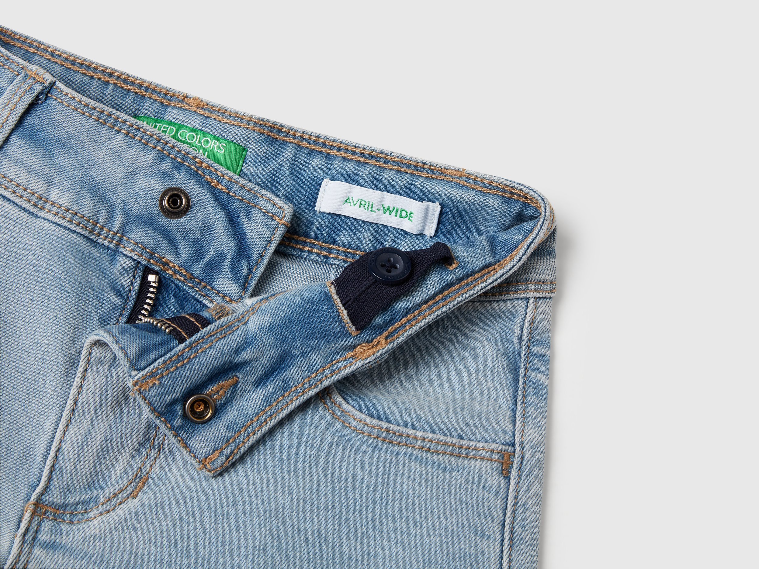 United Colors Of Benetton / Джинсы палаццо для девочки - фото 3