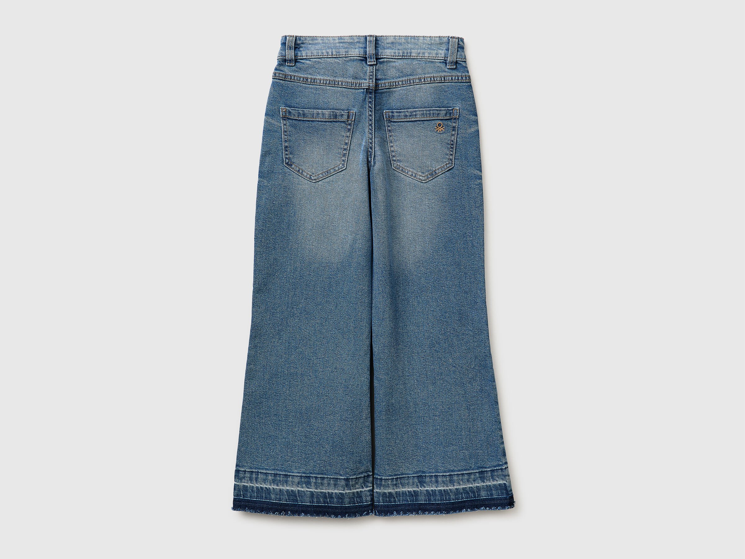 United Colors Of Benetton / Джинсы расклешенные для девочки - фото 2