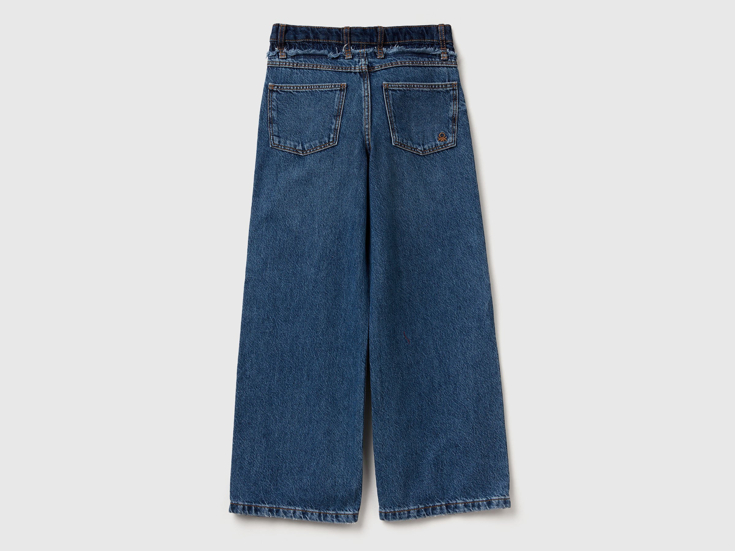 United Colors Of Benetton / Джинсы прямого кроя для девочки - фото 2