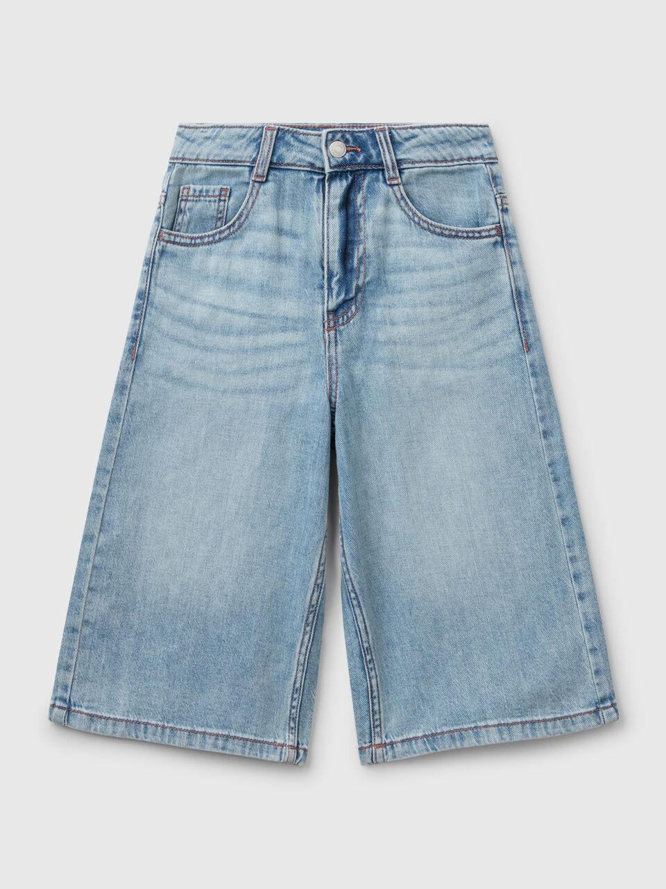 United Colors Of Benetton / Шорты-бермуды из денима для девочки