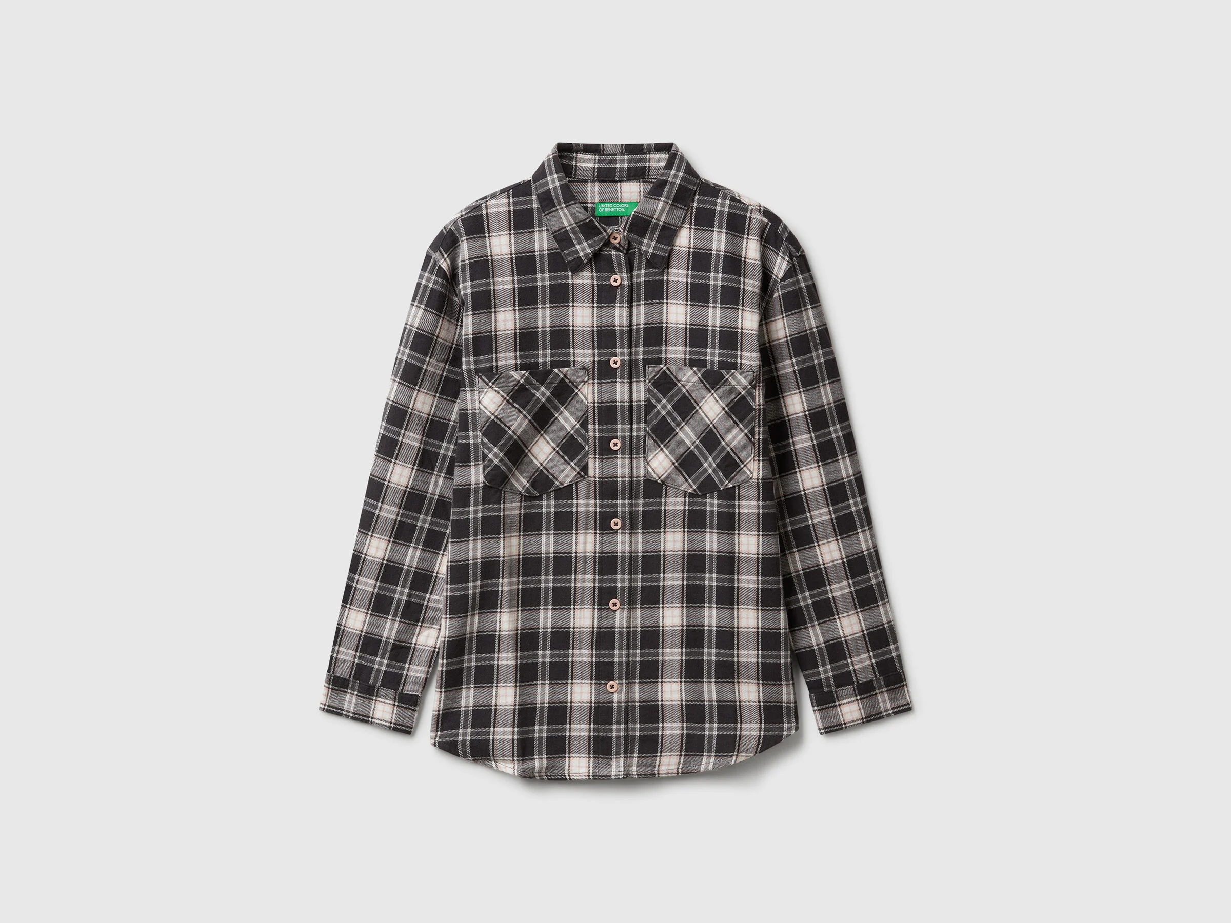 United Colors Of Benetton / Рубашка в клетку для девочки