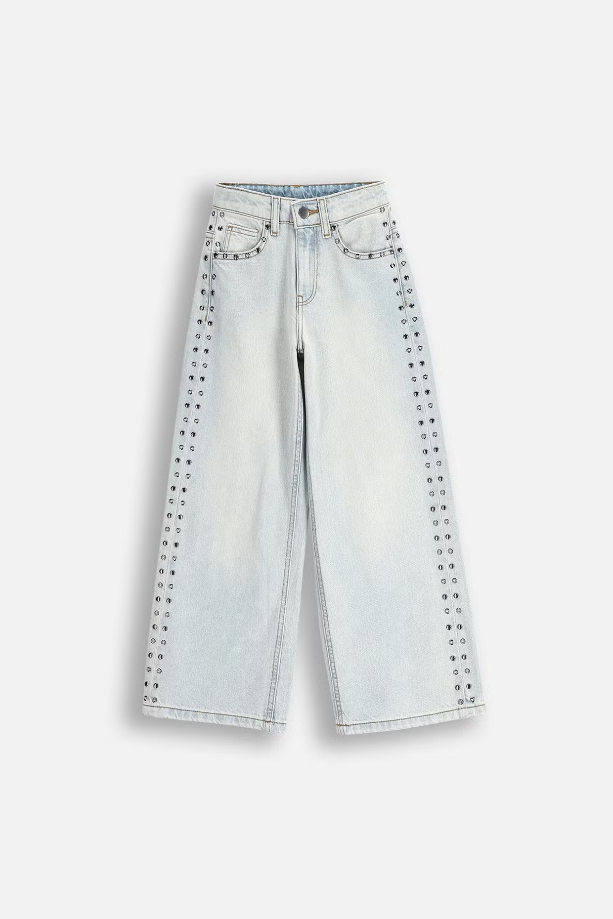 Coccodrillo / Джинсы палаццо с декоративными элементами для девочки