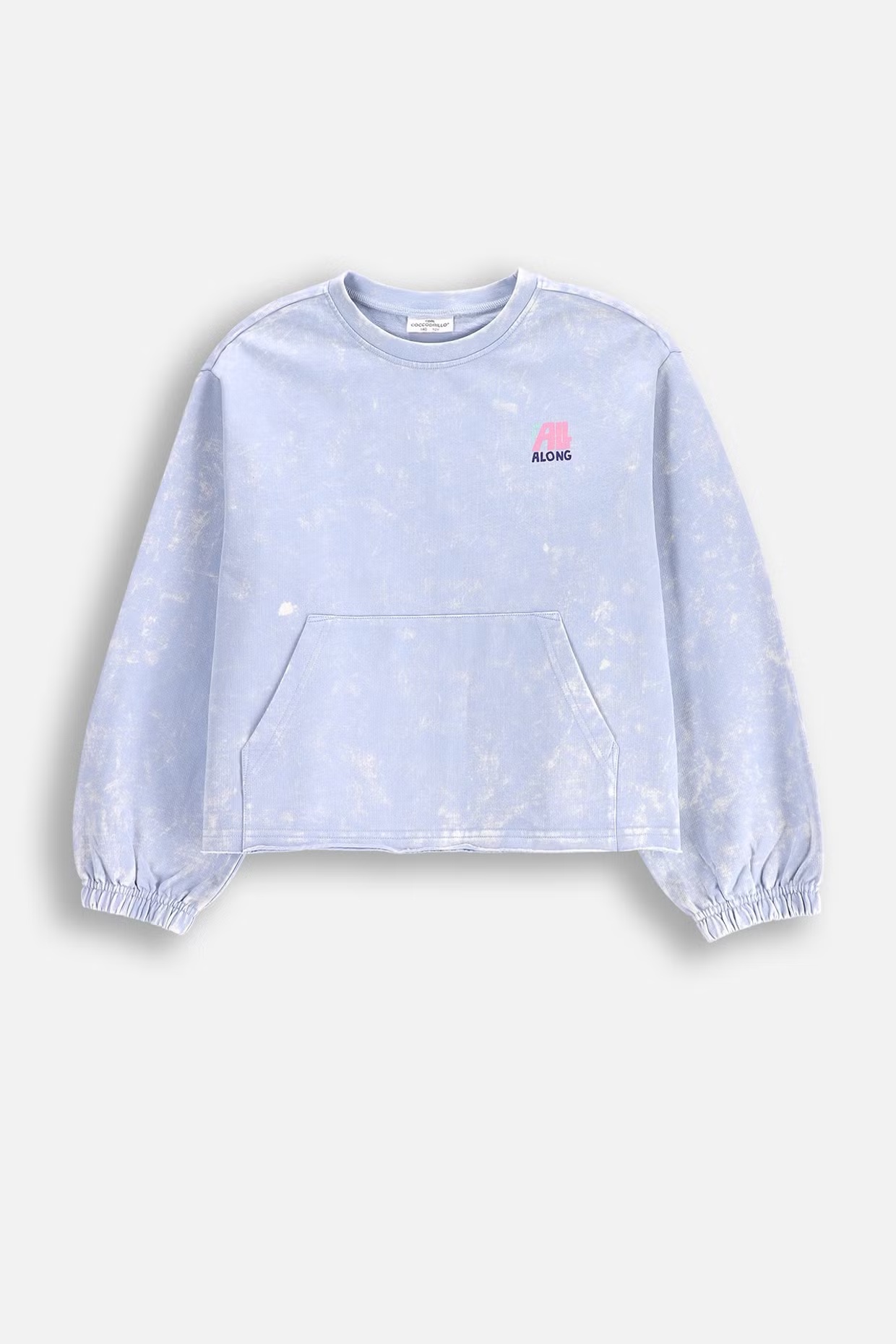 Coccodrillo / Свитшот укороченный с объемными рукавами для девочки