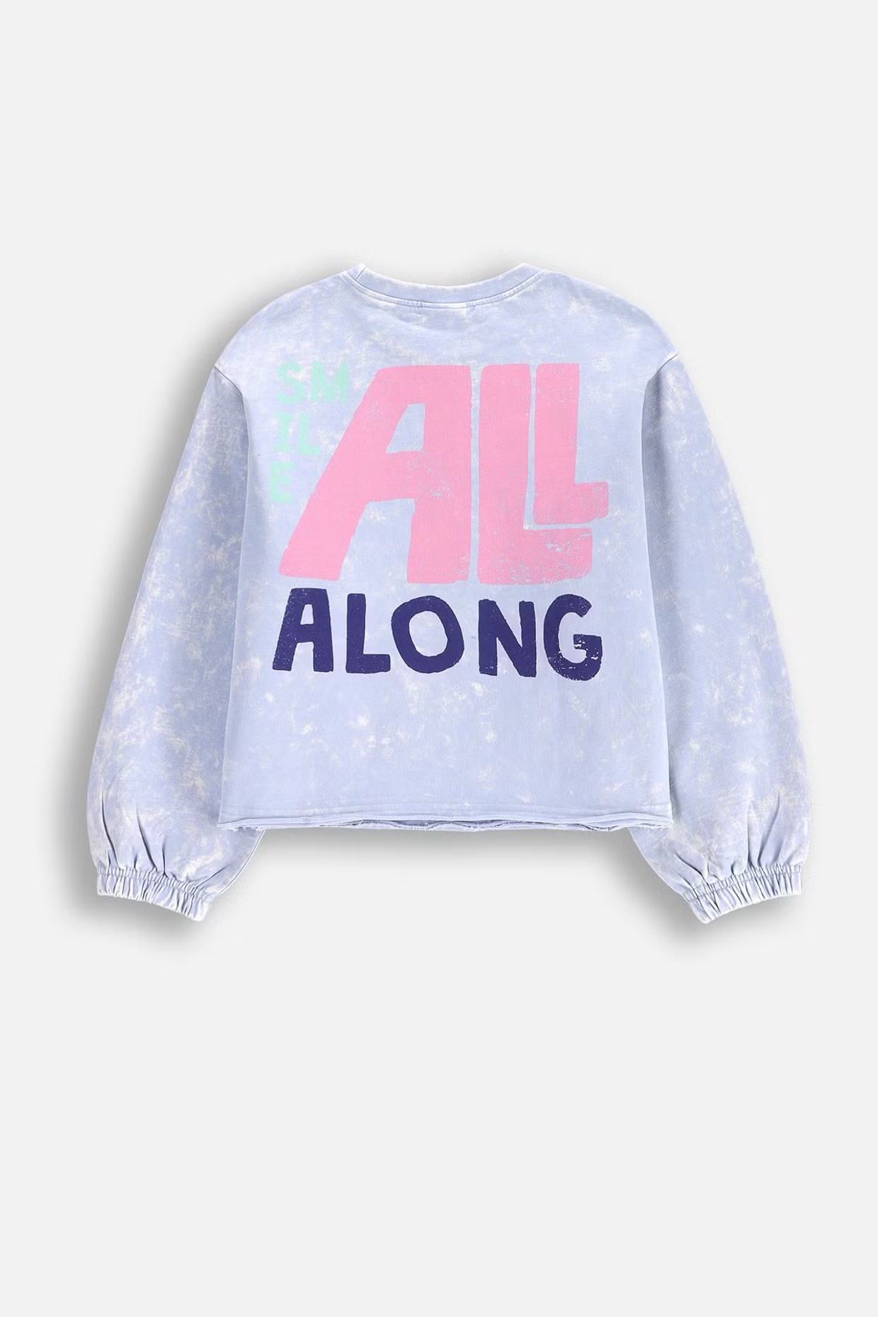 Coccodrillo / Свитшот укороченный с объемными рукавами для девочки