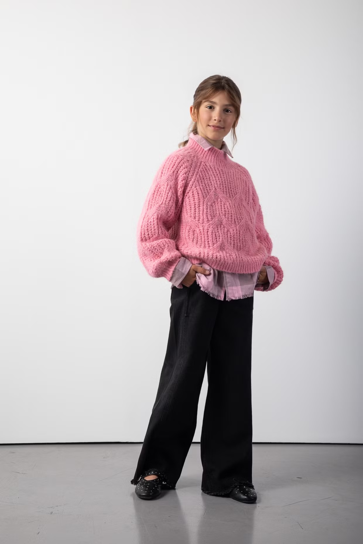 Coccodrillo / Джинсы палаццо с необработанным краем для девочки - фото 4