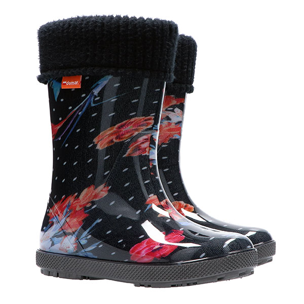 Demar / Сапоги резиновые ГАВАИ ЛЮКС ПРИНТ для девочки