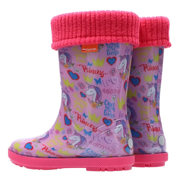 Demar / Сапоги резиновые ГАВАИ ЛЮКС ПРИНТ для девочки