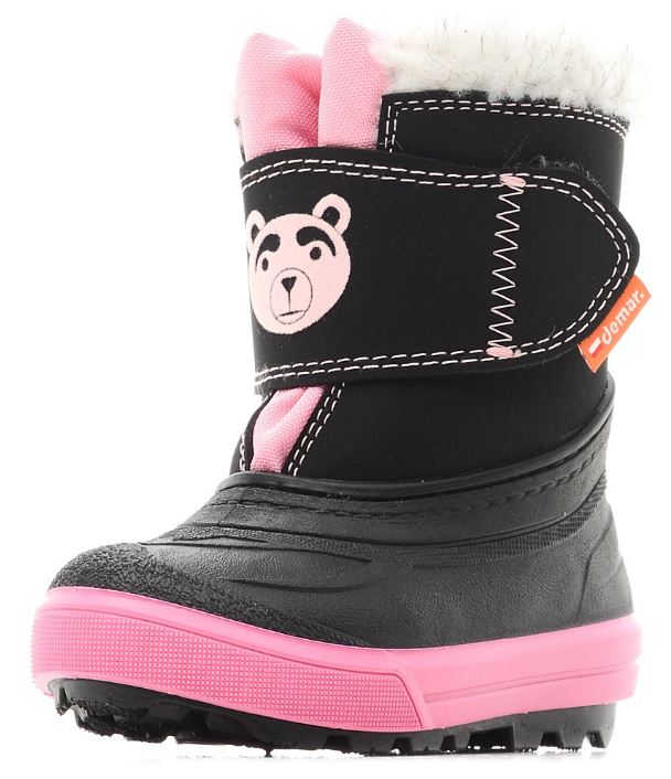 Demar / Сапоги зимние МИШКА (цвет розовый) для девочки