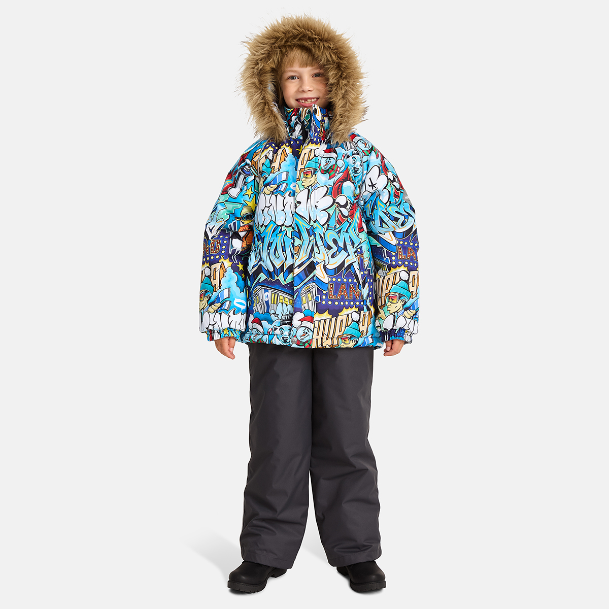 Huppa / Комплект утепленный куртка и полукомбинезон для мальчика