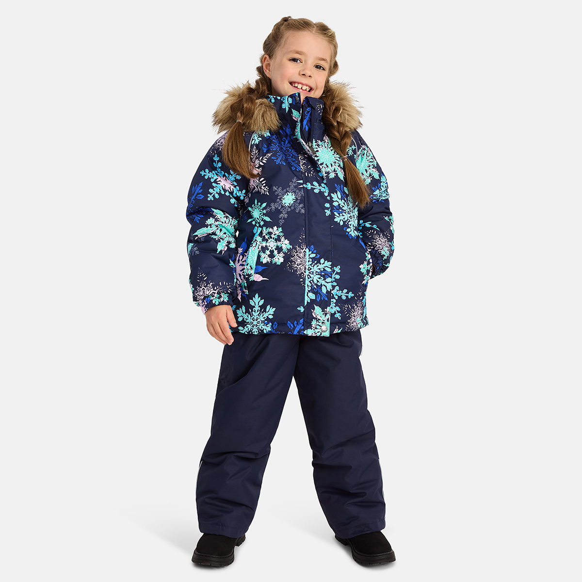 Huppa / Комплект утепленный куртка и полукомбинезон для девочки