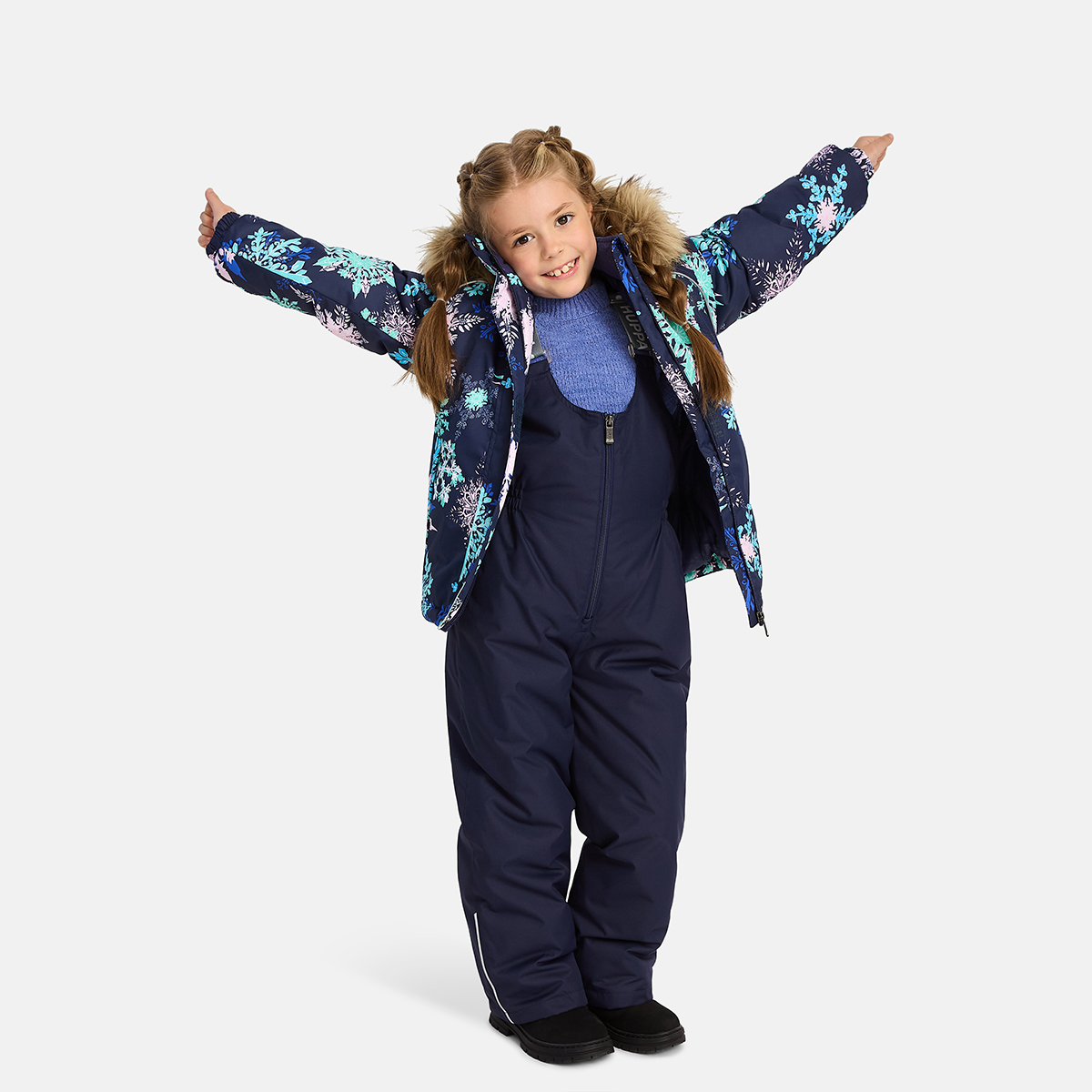 Huppa / Комплект утепленный куртка и полукомбинезон для девочки