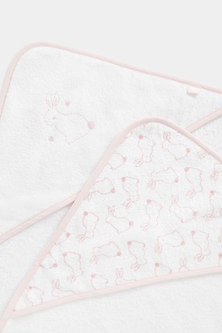 Mothercare / Полотенце с капюшоном, 3 шт. для девочки