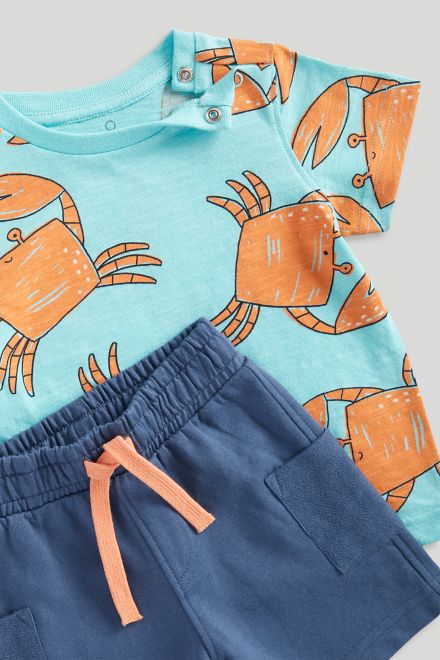 Mothercare / Комплект футболка с принтом и шорты для мальчика