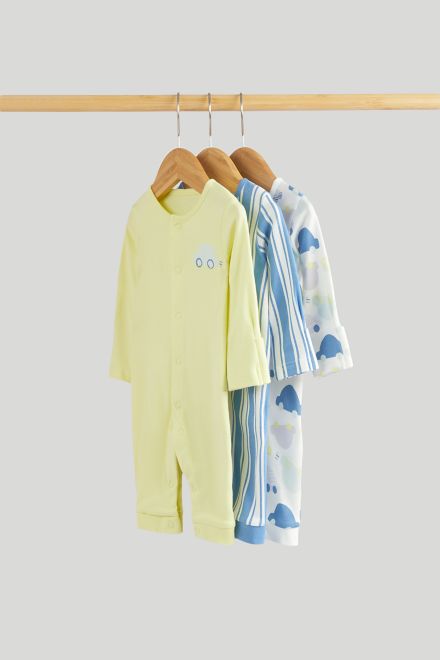 Mothercare / Слип без ножек, 3 шт. для мальчика