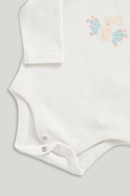 Mothercare / Комплект ползунки, боди и шапка для девочки