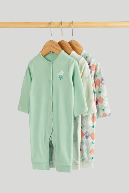Mothercare / Слип без ножек, 3 шт. для девочки