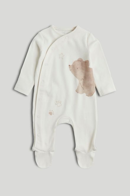 Mothercare / Комплект слип, боди 2 шт., брюки, лонгслив, фартук нагрудный, варежки-царапки и шапка унисекс