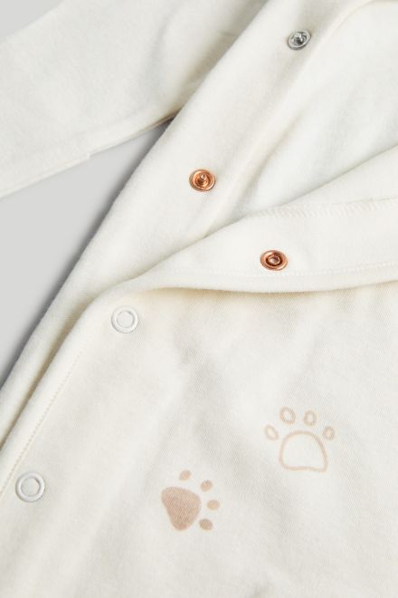 Mothercare / Комплект слип, боди 2 шт., брюки, лонгслив, фартук нагрудный, варежки-царапки и шапка унисекс