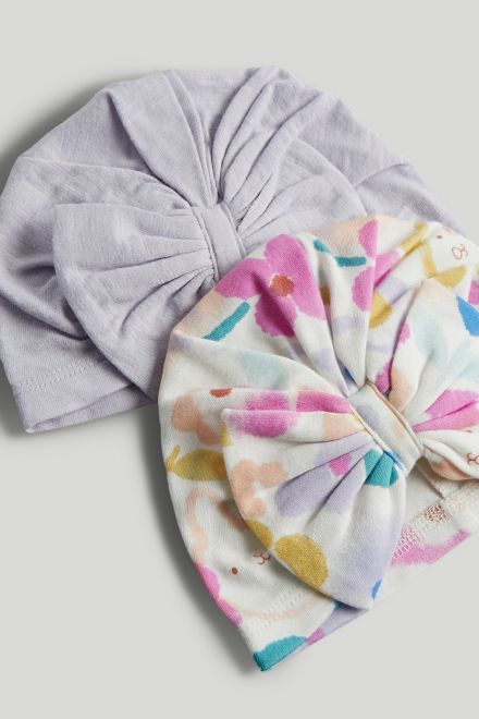 Mothercare / Шапка с бантиком, 2 шт. для девочки