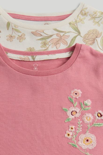 Mothercare / Лонгслив с принтом, 3 шт. для девочки