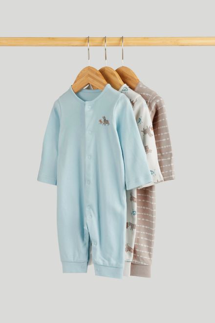 Mothercare / Слип без ножек, 3 шт. для мальчика