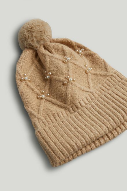 Mothercare / Комплект шапка, шарф и перчатки с бусинами для девочки