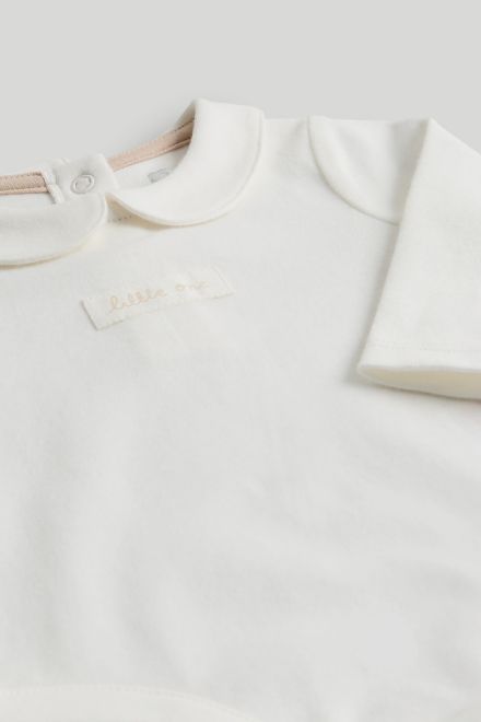 Mothercare / Комплект боди, брюки, кардиган, шапка, фартук нагрудный и варежки-царапки унисекс