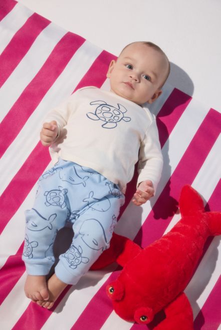 Mothercare / Комплект слип, боди 2 шт., брюки, лонгслив, фартук нагрудный, варежки-царапки и шапка для мальчика