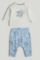 Mothercare / Комплект слип, боди 2 шт., брюки, лонгслив, фартук нагрудный, варежки-царапки и шапка для мальчика - фото 5