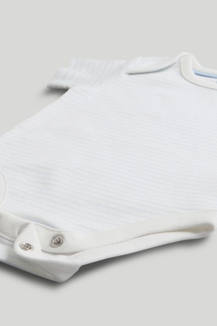 Mothercare / Комплект слип, боди 2 шт., брюки, лонгслив, фартук нагрудный, варежки-царапки и шапка для мальчика