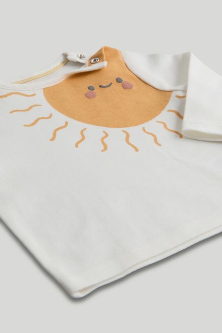 Mothercare / Комплект слип, боди 2 шт., брюки, лонгслив, фартук нагрудный, варежки-царапки и шапка унисекс