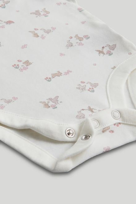 Mothercare / Комплект слип, боди 2 шт., брюки, лонгслив, фартук нагрудный, варежки-царапки и шапка для девочки