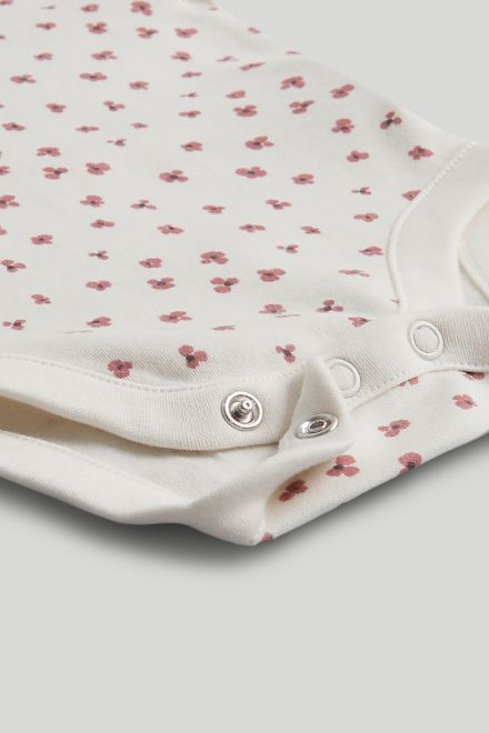 Mothercare / Комплект слип, боди 2 шт., брюки, лонгслив, фартук нагрудный, варежки-царапки и шапка для девочки