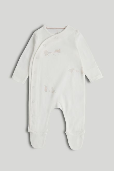 Mothercare / Комплект слип, боди 2 шт., брюки, лонгслив, фартук нагрудный, варежки-царапки и шапка унисекс