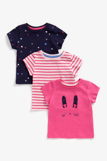 Mothercare / Футболка, 3 шт. для девочки