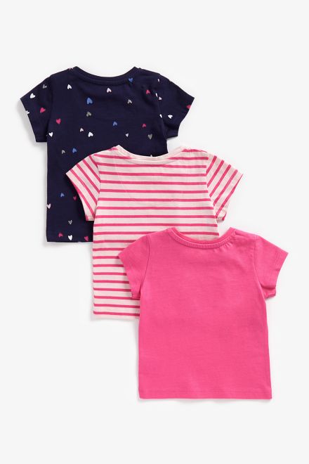 Mothercare / Футболка, 3 шт. для девочки