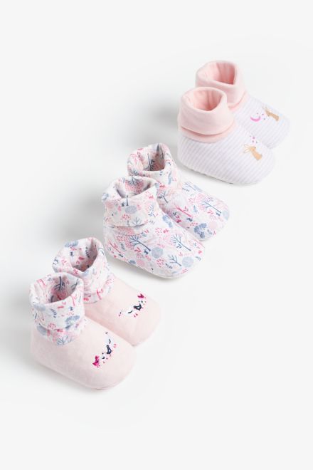 Mothercare / Пинетки, 3 пары для девочки