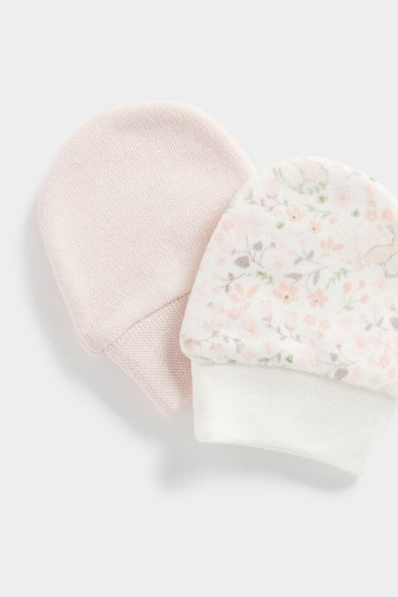 Mothercare / Варежки-царапки, 2 пары для девочки