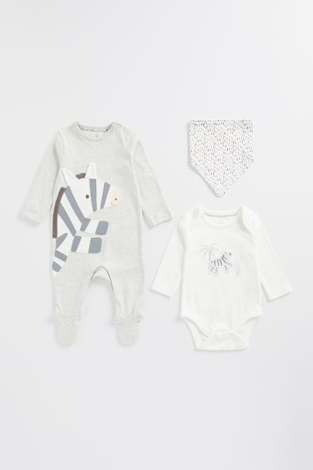 Mothercare / Комплект слип, боди и фартук унисекс