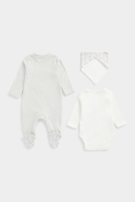 Mothercare / Комплект слип, боди и фартук унисекс