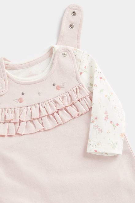 Mothercare / Комплект полукомбинезон и боди для девочки