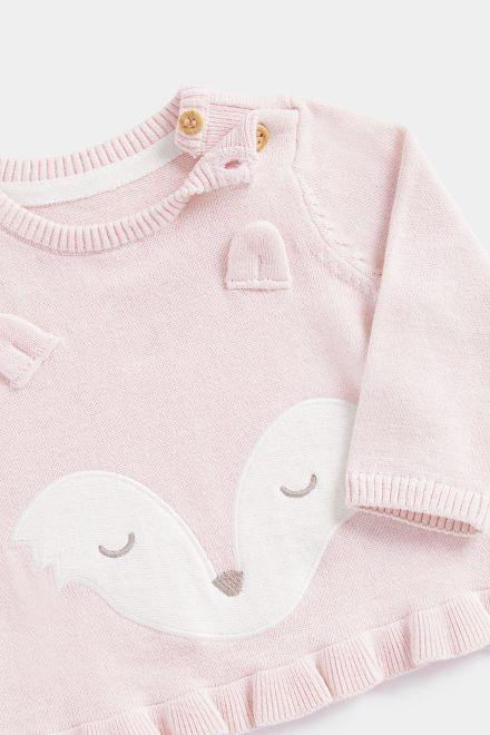 Mothercare / Комплект джемпер трикотажный, брюки и шапка для девочки