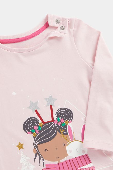 Mothercare / Джемпер трикотажный новогодний для девочки