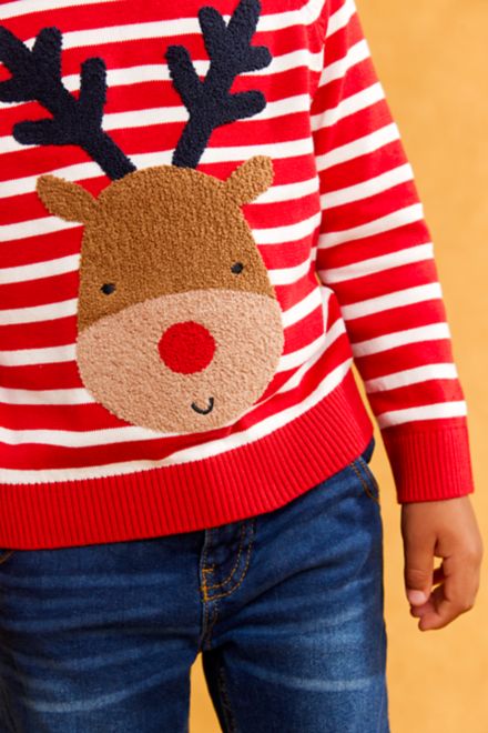 Mothercare / Джемпер вязаный новогодний для мальчика