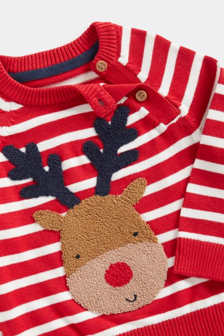 Mothercare / Джемпер вязаный новогодний для мальчика